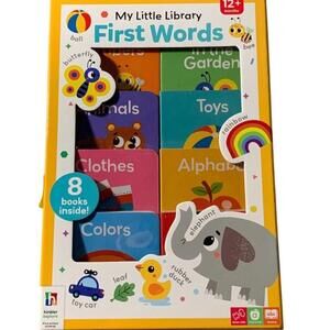 My Little Library First Words 8 Board Book Set Early Learning Kids